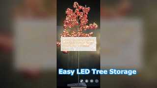 LED Christmas Tree Easy Storage Warm White Lights