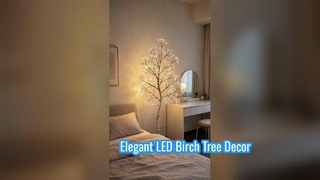 Custom LED White Birch Tree for Stunning Decor