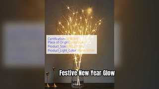 Festive Birch Tree Lamp New Year Decor