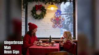 Gingerbread Man Neon Sign