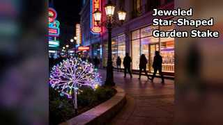 Jeweled Star-Shaped Garden Stake