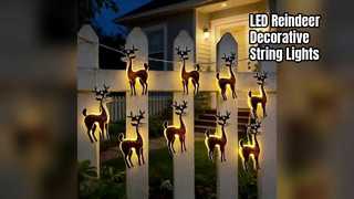 LED Reindeer Decorative String Lights
