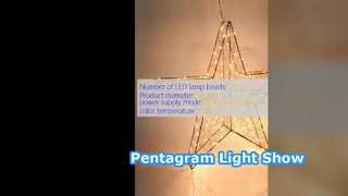 Outdoor Light Show Pentagram Lamp
